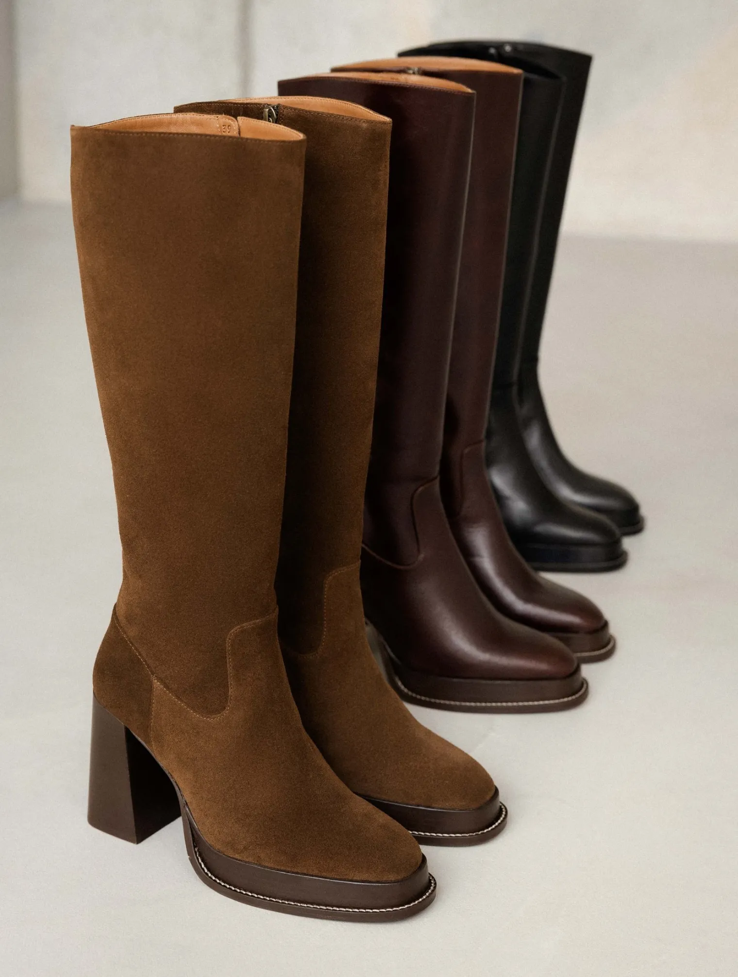 callie_6.webp Women Bobbies Platforms & Clogs | Knee High Boots | Callie