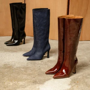 Women Bobbies Knee High Boots | Clarisse