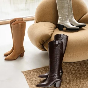 Women Bobbies Knee High Boots | Dolores